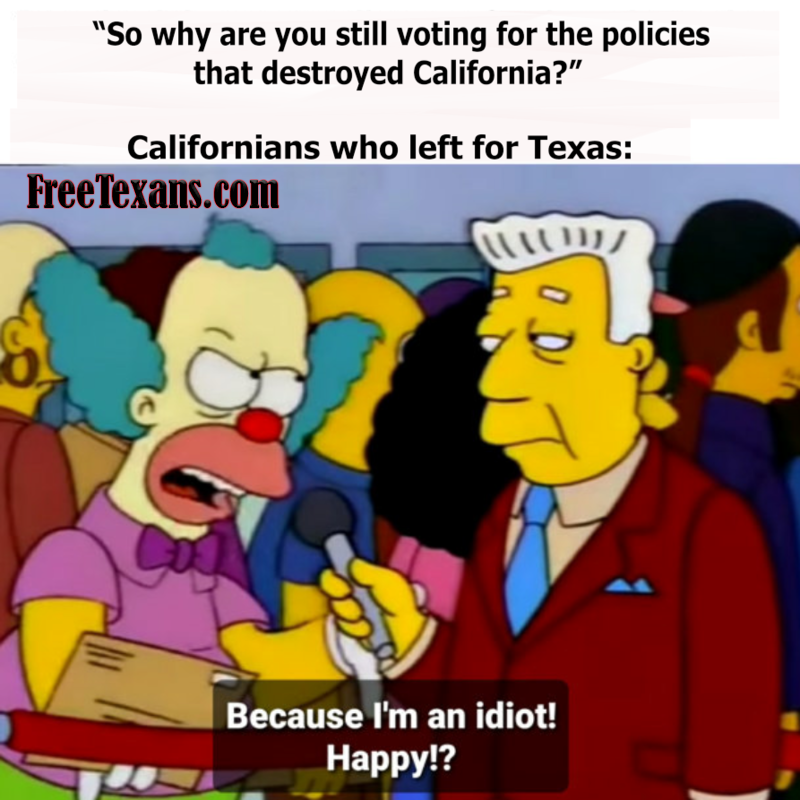 Liberals Moving To Texas
